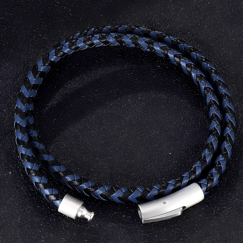 "SILVER ORACLE BRAID BLUE"