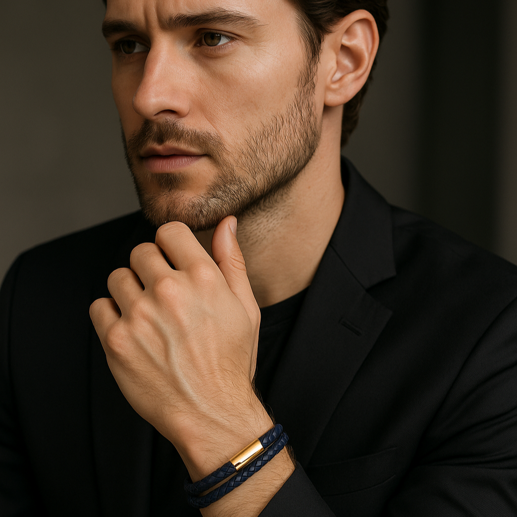 "GOLD ORACLE BLUE BRAID"