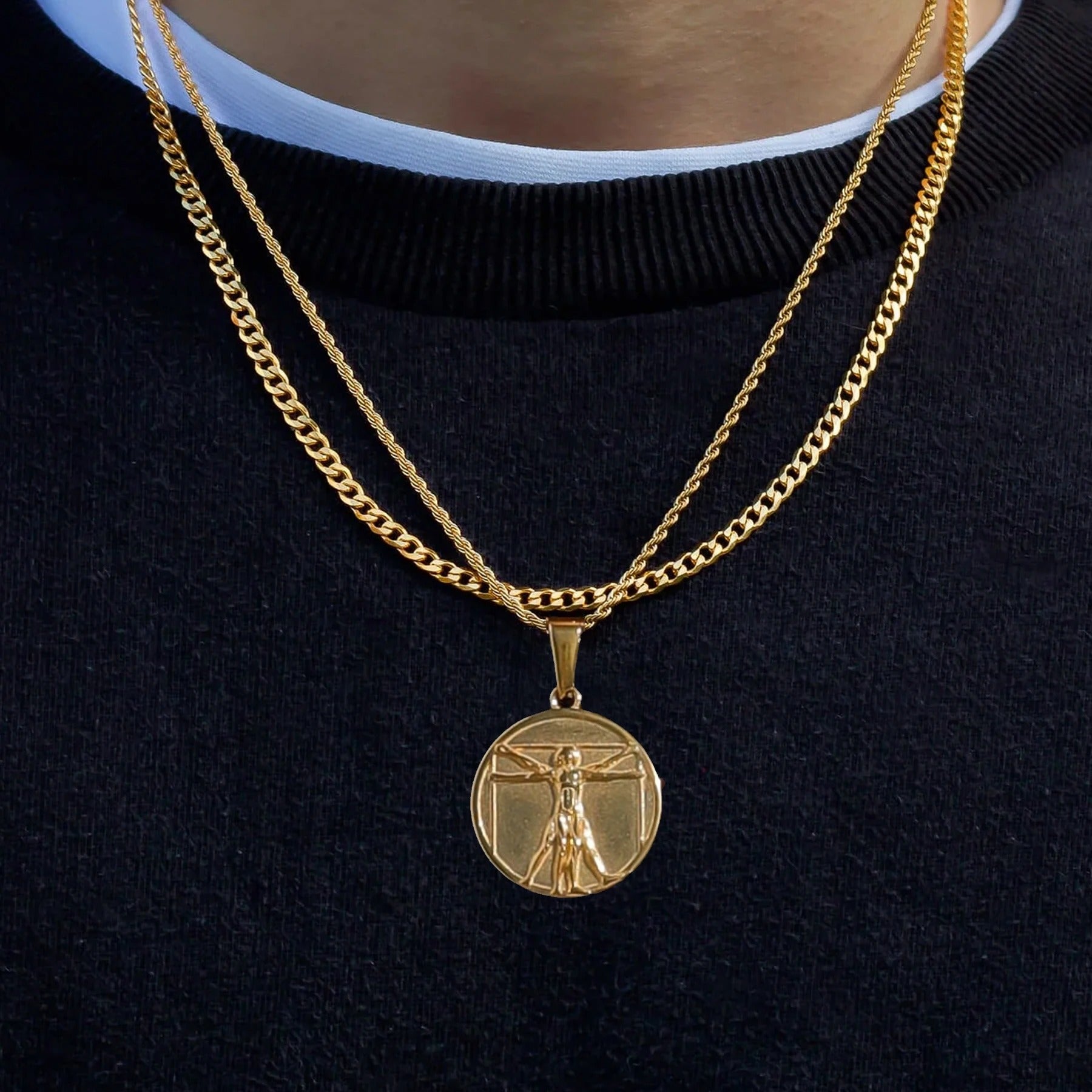 "DA VINCI GOLDEN VITRUVIAN"